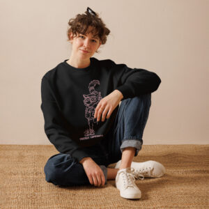 Dr. Watson Eco-Friendly Crewneck Sweatshirt (Black/Pink)